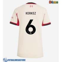 Fotballdrakt Dame Liverpool Milos Kerkez #6 Bortedrakt 2025-26 Kortermet